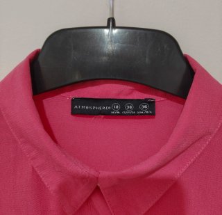 Camisa rosa larga