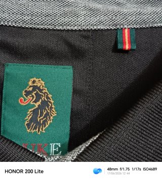 Polo Luke Sport Talla 3XL Negro/Gris