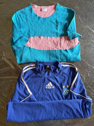 2 magliette firmate 1 levis donna , 1 adidas uomo