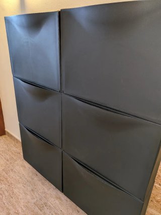 Cajonera Negra para Zapatos.