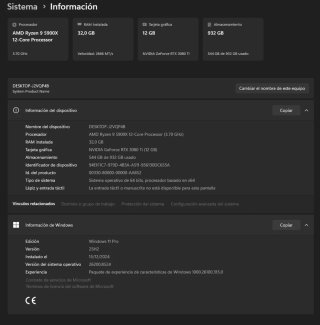 PC Gaming Ryzen 9 5900X RTX 3080Ti