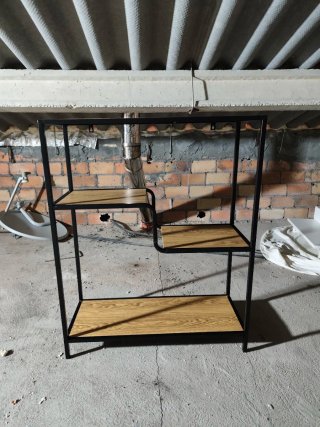 Estantería Metálica y Madera