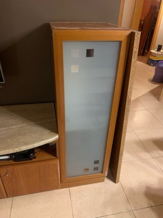 Mueble comedor semi-clásico con sobres de marmol