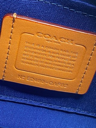 Borsa Coach Denim Monogram Blu Aesthetic Donna