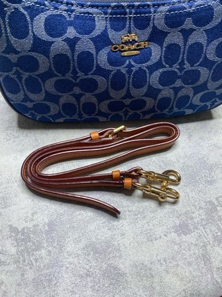Borsa Coach Denim Monogram Blu Aesthetic Donna