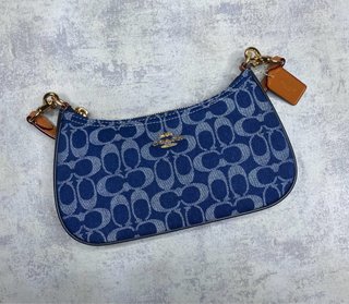 Borsa Coach Denim Monogram Blu Aesthetic Donna