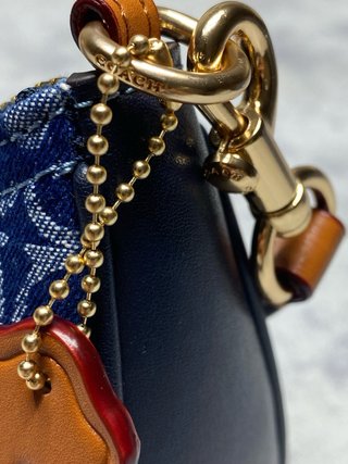 Borsa Coach Denim Monogram Blu Aesthetic Donna