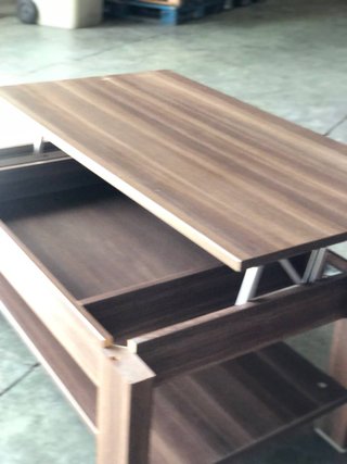 Mesa de centro elevable madera