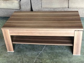 Mesa de centro elevable madera