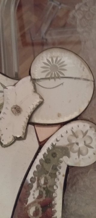 Espejo Veneciano Decorado.Solo venta en persona.