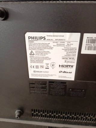 Televisión Philips Negra