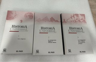 Historia Universal El País . Tomos 1,2y3
