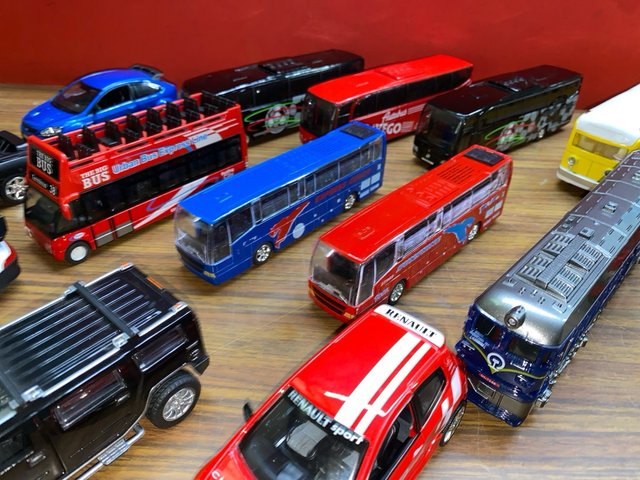Lote coches, autobuses y trenes con sonidos