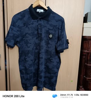 Polo Stone Island Negro