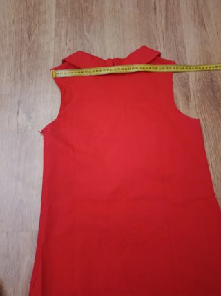 Vestido rojo sin mangas Pilar Prieto T.38