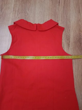 Vestido rojo sin mangas Pilar Prieto T.38