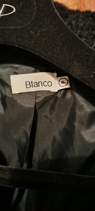 Chaquetón Negro Mujer Blanco