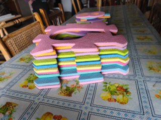 Puzzle de goma EVA con números para niños