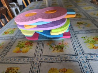 Puzzle de goma EVA con números para niños
