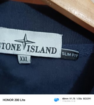 Polo Stone Island Azul y Blanco