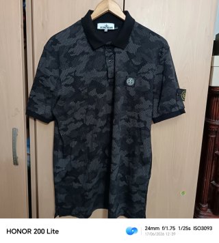 Polo Stone Island Azul y Blanco