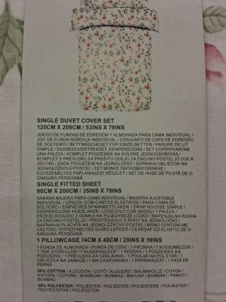 Juego funda nórdica y bajera Primark 90cm