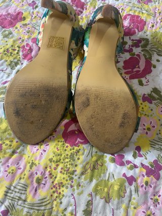 Sandalias de tacón multicolor