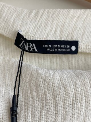 Top Zara Blanco Talla Única