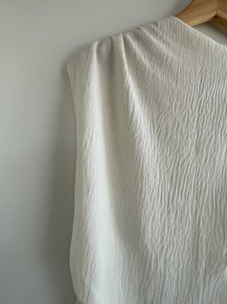 Top Zara Blanco Talla Única