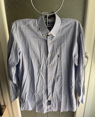 Camisa Polo Ralph Lauren cuadros azul
