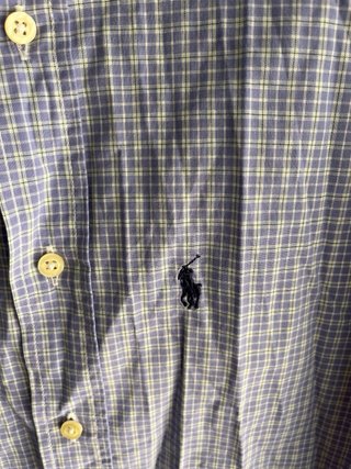 Camisa Polo Ralph Lauren cuadros azul