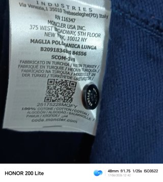 Polo Moncler Azul Talla XXL