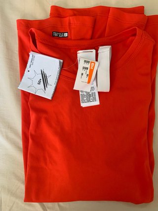Camiseta Mujer T-M UPF 50+ Naranja