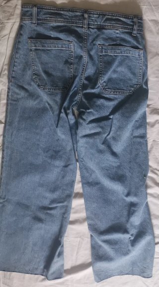 Pantalón vaquero ancho azul