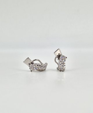 048-04-00244 Pendientes Oro Blanco 18K Diamantes