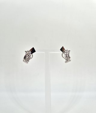 048-04-00244 Pendientes Oro Blanco 18K Diamantes