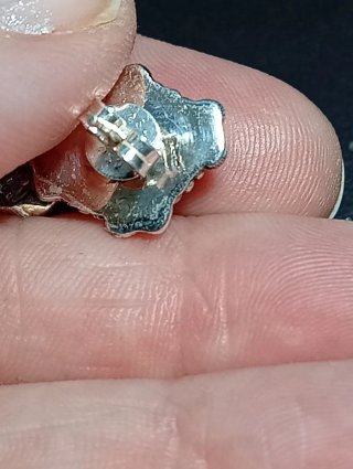 Pendientes Plata Ley Labradorita Azul