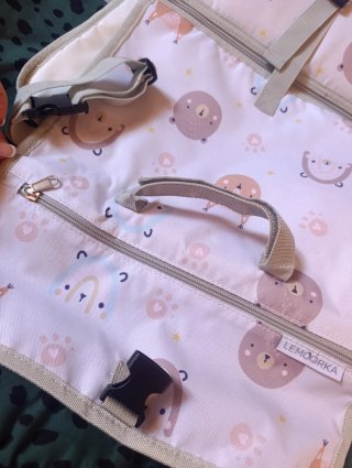 Cambiador portátil estampado