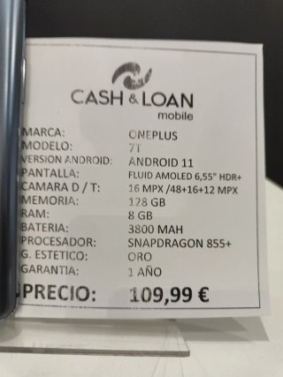 OnePlus 7T 128GB Gris Oscuro