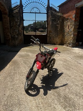 Pitbike TerraMoto 125cc Roja y Blanca
