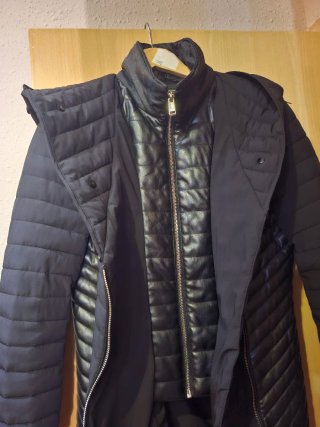 Cappotto imbottito da donna nero