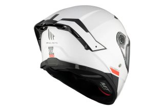 Casco MT Thunder 4 SV A0 Blanco + Intercom