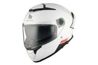 Casco MT Thunder 4 SV A0 Blanco + Intercom