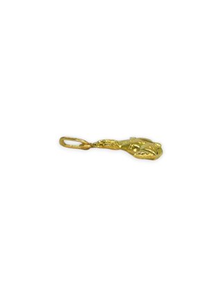 Colgante bruja en escoba 2cm oro 18k - ref.13387