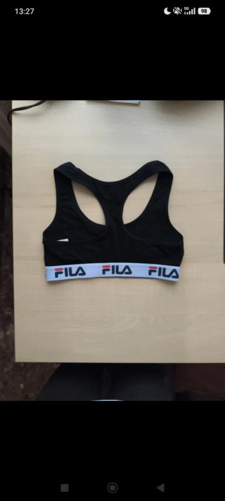 Sujetador deportivo Fila negro talla S sin usar