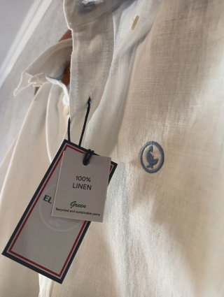 Camisa Lino El Ganso Blanca