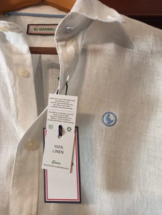 Camisa Lino El Ganso Blanca