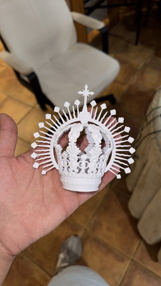 Corona Virgen de la Luz 3D