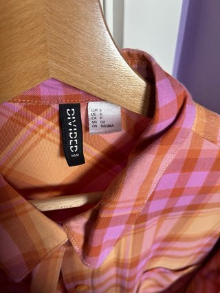Camisa cuadros talla S