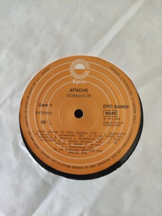 Apache Sobrevivir Vinilo
